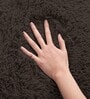 Chocolate Solid Wool Blend 3 X 5 Feet Tufted Carpet