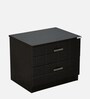 Chocolate V2 Bed Side Table in Cola Rain Finish