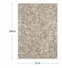 Chocolate Wool Abstract 9' x 6' Hand tufted Carpet