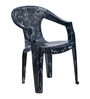 CHR2104 Plastic Chair in Black Stone Marble Colour Set of 4