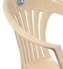 CHR2101 Plastic Chair in Marble Beige Finish , Set of 4