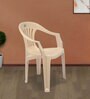 CHR2101 Plastic Chair in Marble Beige Finish , Set of 4