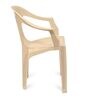 CHR2101 Plastic Chair in Marble Beige Finish , Set of 4