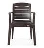 CHR2135 Plastic Chair in Weather Brown Finish Set of 4