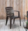 CHR2135 Plastic Chair in Weather Brown Finish Set of 4