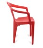 CHR2041 Plastic Chair in Bright Red Colour , Set of 4