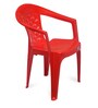 CHR2041 Plastic Chair in Bright Red Colour , Set of 4