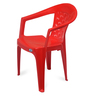 CHR2041 Plastic Chair in Bright Red Colour , Set of 4