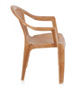 CHR2061 Plastic Chair in Light Pear Wood Finish , Set of 4