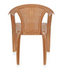 CHR2061 Plastic Chair in Light Pear Wood Finish , Set of 4