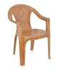 CHR2061 Plastic Chair in Light Pear Wood Finish , Set of 4