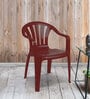 CHR2005 Plastic Chair in Rose Wood Colour , Set of 4