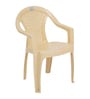 CHR2165 Plastic Chair in Beige Colour , Set of 4