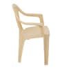 CHR2165 Plastic Chair in Beige Colour , Set of 4