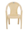 CHR2165 Plastic Chair in Beige Colour , Set of 4