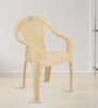 CHR2165 Plastic Chair in Beige Colour , Set of 4