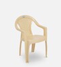 CHR2165 Plastic Chair in Beige Colour , Set of 4