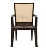 CHR2226 Plastic Chair in Season Rust Brown & Biscuit Colour, Set of 2
