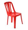 CHR4001 Plastic Chair in Red Finish , Set of 4