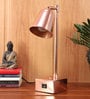 Rose Gold Chreosi Usb Charging Smart  Adjustable Study Lamp With Flip On/Off Switch