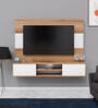 Christie Tv Unit In Oak And White Colour