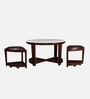 Christine Center Table In Brown Finish