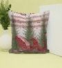 Christmas Collection Multicolor Abstract Satin 16X16 Inches Cushion Cover