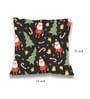 Christmas Collection Multicolor Abstract Satin 16X16 Inches Cushion Cover