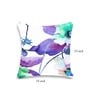 Christmas Collection Purple Floral Satin 16X16 Inches Cushion Cover