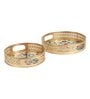 Christmas Ring Metal Basket Set of 2