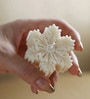 Christmas Snowflake (Set of 3) White Wax Decorative Candles