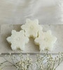 Christmas Snowflake (Set of 3) White Wax Decorative Candles