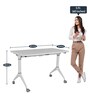 Chroma Foldable Study Table in White Finish