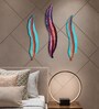 Chromatic Set Of 3 Multicolour Aluminium Wall Art
