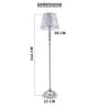 Chrome Crystal & metal Crystal Nova floor lamp