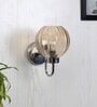 Agueda Chrome Iron and Glass Wall Sconces