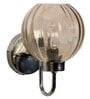 Agueda Chrome Iron and Glass Wall Sconces