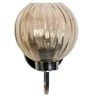 Agueda Chrome Iron and Glass Wall Sconces