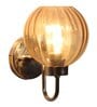 Agueda Chrome Iron and Glass Wall Sconces