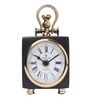 Chrono Cube Black Aluminium Table Clock