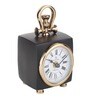 Chrono Cube Black Aluminium Table Clock