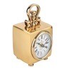 Chrono Cube Gold Aluminium Table Clock