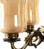 Dorian Antique Brass Metal Shaded Chandelier
