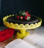 Chumbak  Yellow Cast Iron Cake Stand