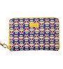 Chumbak Owl Print Polyurethane Blue Tech Wallet