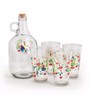 Chumbak Swan Lake Glass & Rubber Pitcher & Tumbler Set