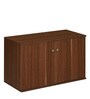 Churchill 2 Door Shoe Cabinet in Walnut Finish