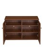 Churchill 2 Door Shoe Cabinet in Walnut Finish