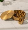 Chutki Masala Box Handcrafted Brass Spice Box with 7 Containers
