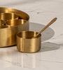 Chutki Masala Box Handcrafted Brass Spice Box with 7 Containers